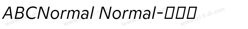 ABCNormal Normal字体转换